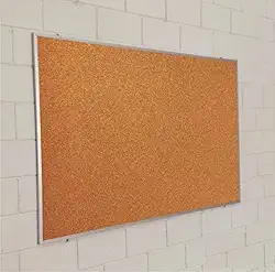 Quadro Mural Aviso de Cortiça 60cmx45cm Moldura Alumínio, Lembretes e Decoração - Cortiarte