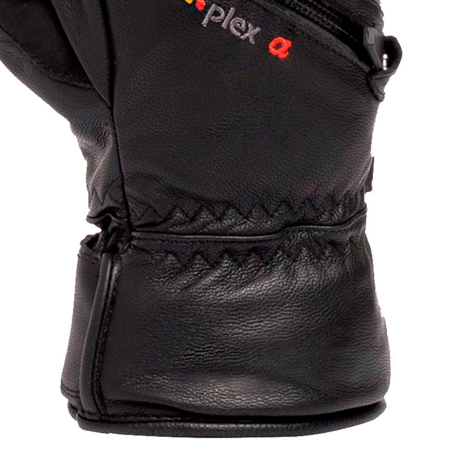 SWANY Men's X-Cell Under Gloves - Waterproof Breathable Insulated Winter Snow LeatherShield Gloves with Utility Heat Pocket, Black, Medium