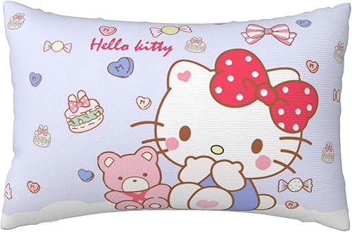 Funda de almohada Kawaii para decorar sala de estar, sofá, dormitorio, 20 x 30 pulgadas -L5