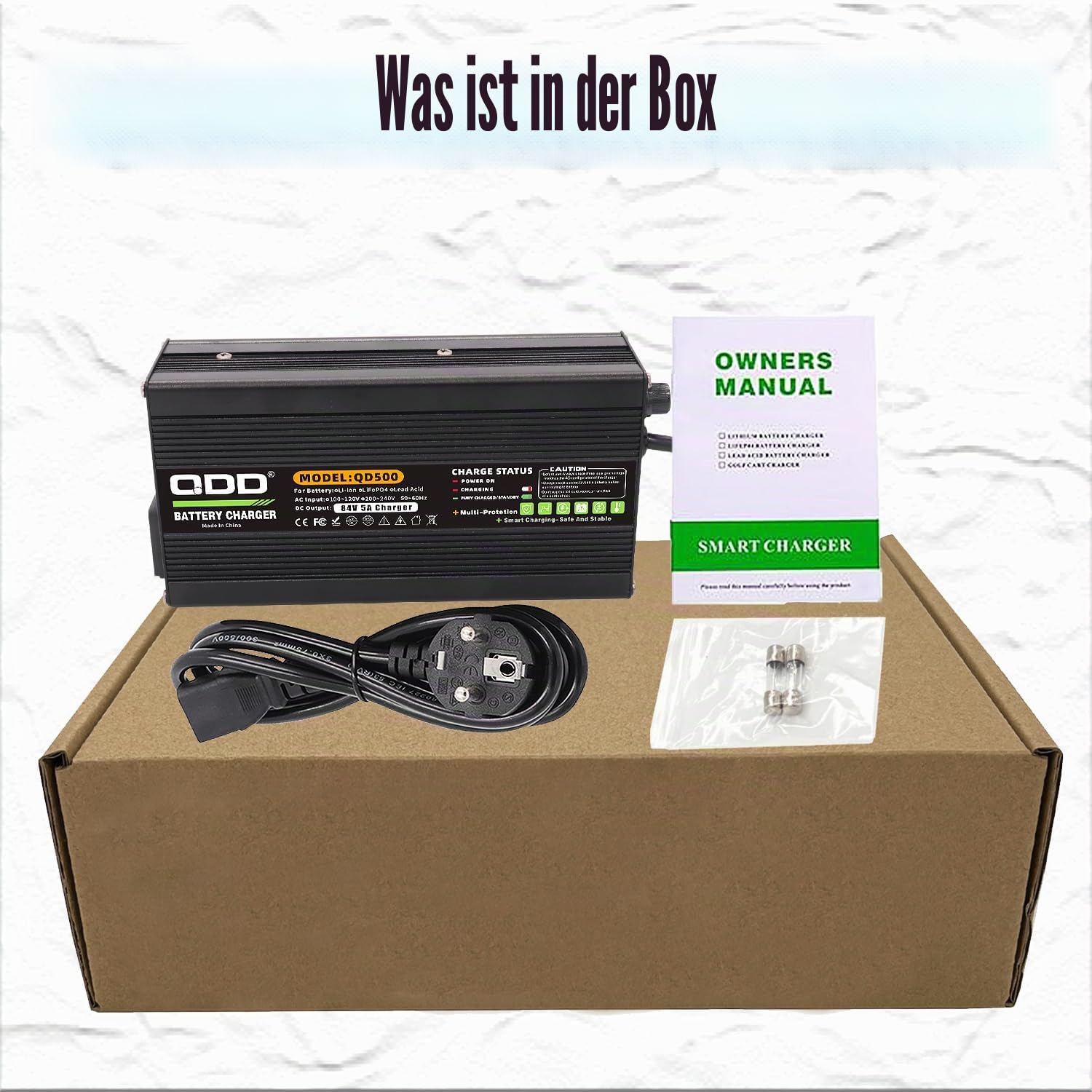 QDD Akku-Ladegerät 84 V 5 A für Elektromotorrad, Lithium-Akku-Pack 72 V 20S, Universal-Schnellladegerät für Elektromotor, Motorrad, XT60-Anschluss
