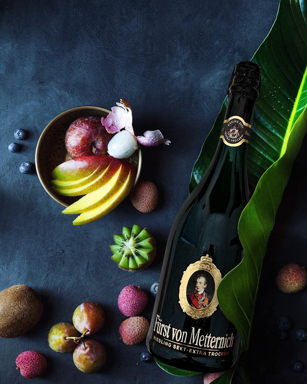 Fürst von Metternich Riesling Sekt Trocken (9 x 0,75 l) Deutschlands beliebtester Premiumsekt, aus deutschen Rieslingweinen, Anbaugebieten in Rheinhessen, Rheingau & Pfalz