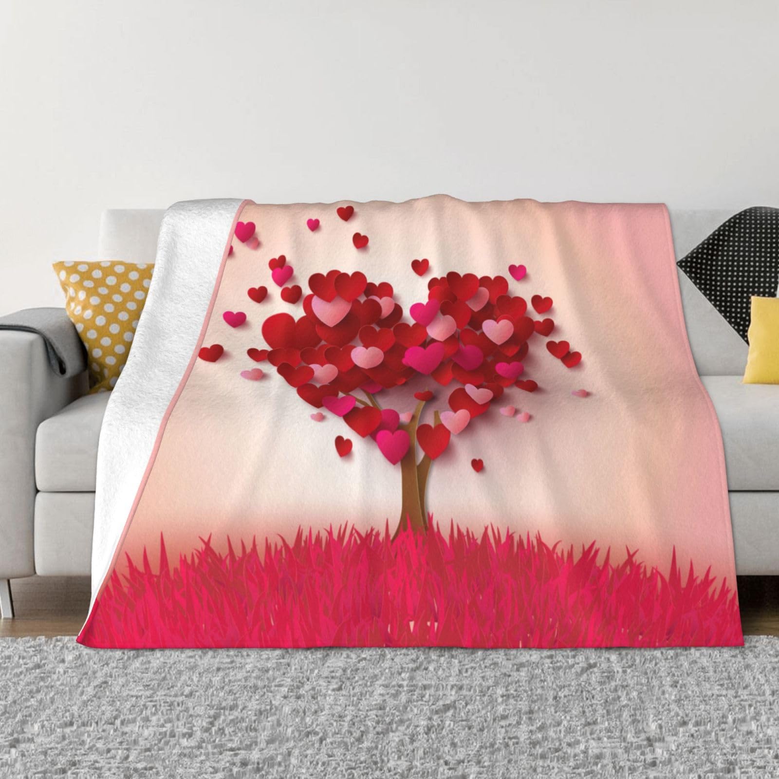 Couverture en flanelle 203x152 cm pour lit canapé et toutes saisons