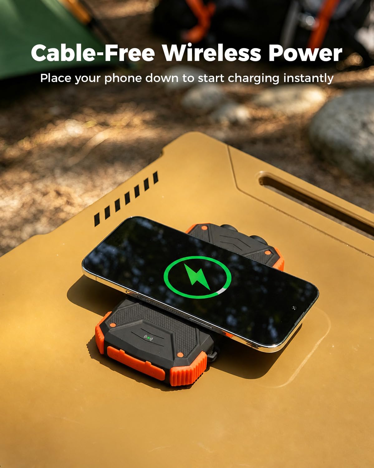 BLAVOR Solar Power Bank 10,000mAh Portable Wireless Charger for Cell Phones view 2