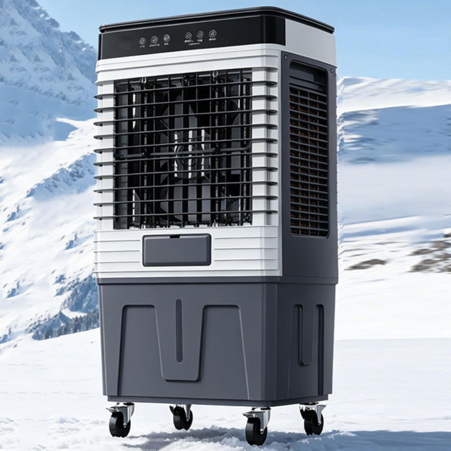 WJIANBIN Portable Air Cooler Fan Evaporative Air Cooler with 80L Tank & 4 Ice Packs 35dB Quiet 120°Oscillation Portable Air Conditioner with 3 Speeds 3 Modes Cooling AC Unitfor Home Office Bedroom