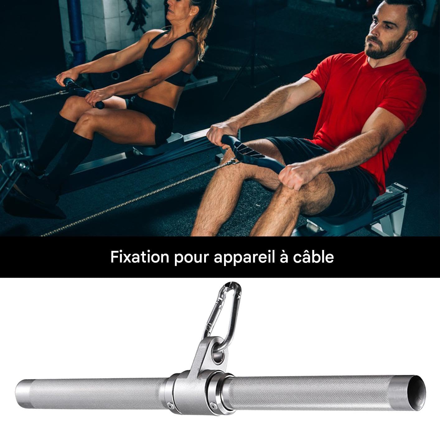 Akcesoria do kół pasowych, drążek do podciągania pleców, sprzęt do | treningu mięśni robust dla początkujących, trenerów, entuzjastów fitnessu i dorosłych