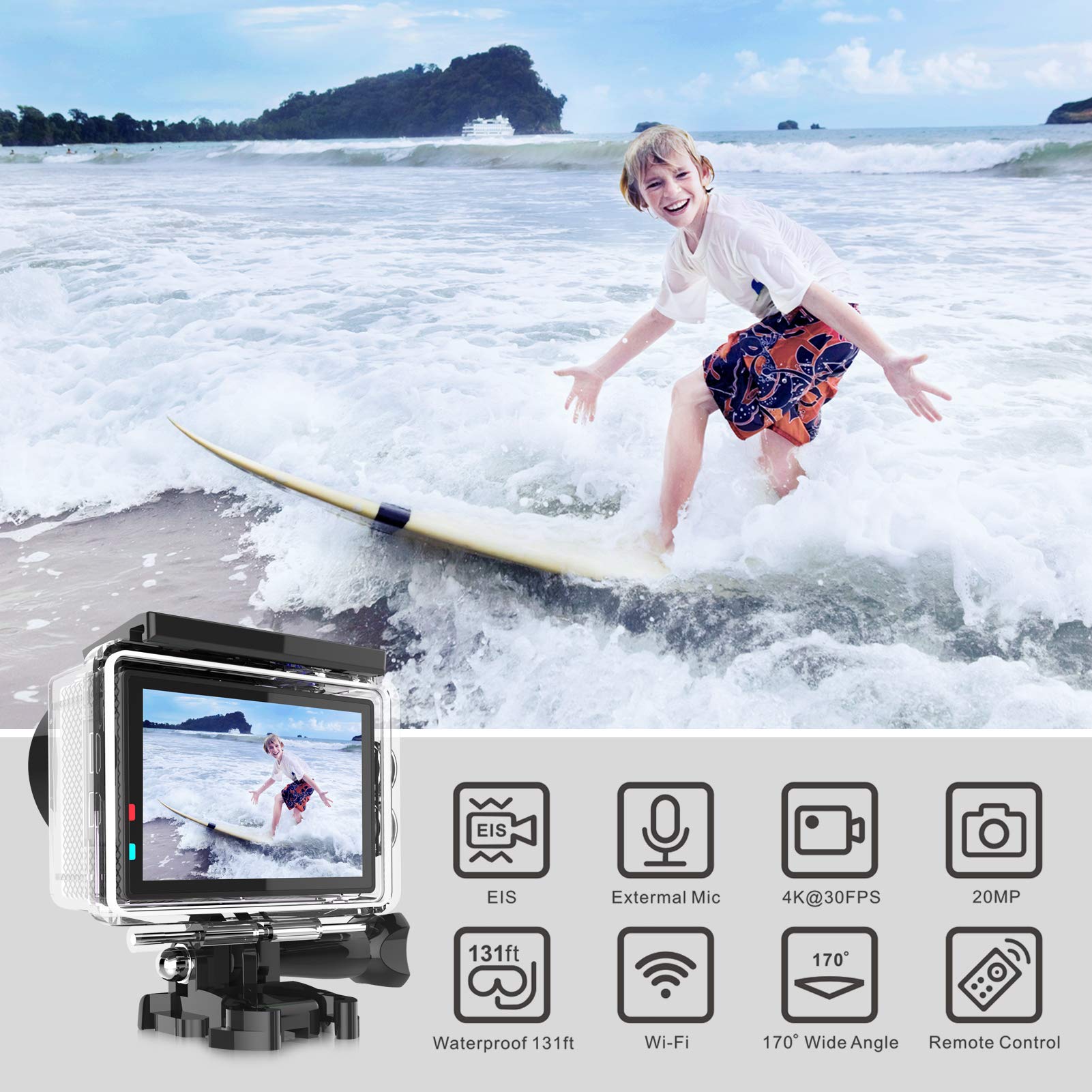 Guanto Professionale Best Divers VD540SX Per Action Camera – Fissaggio Subacqueo, Staffa Inox