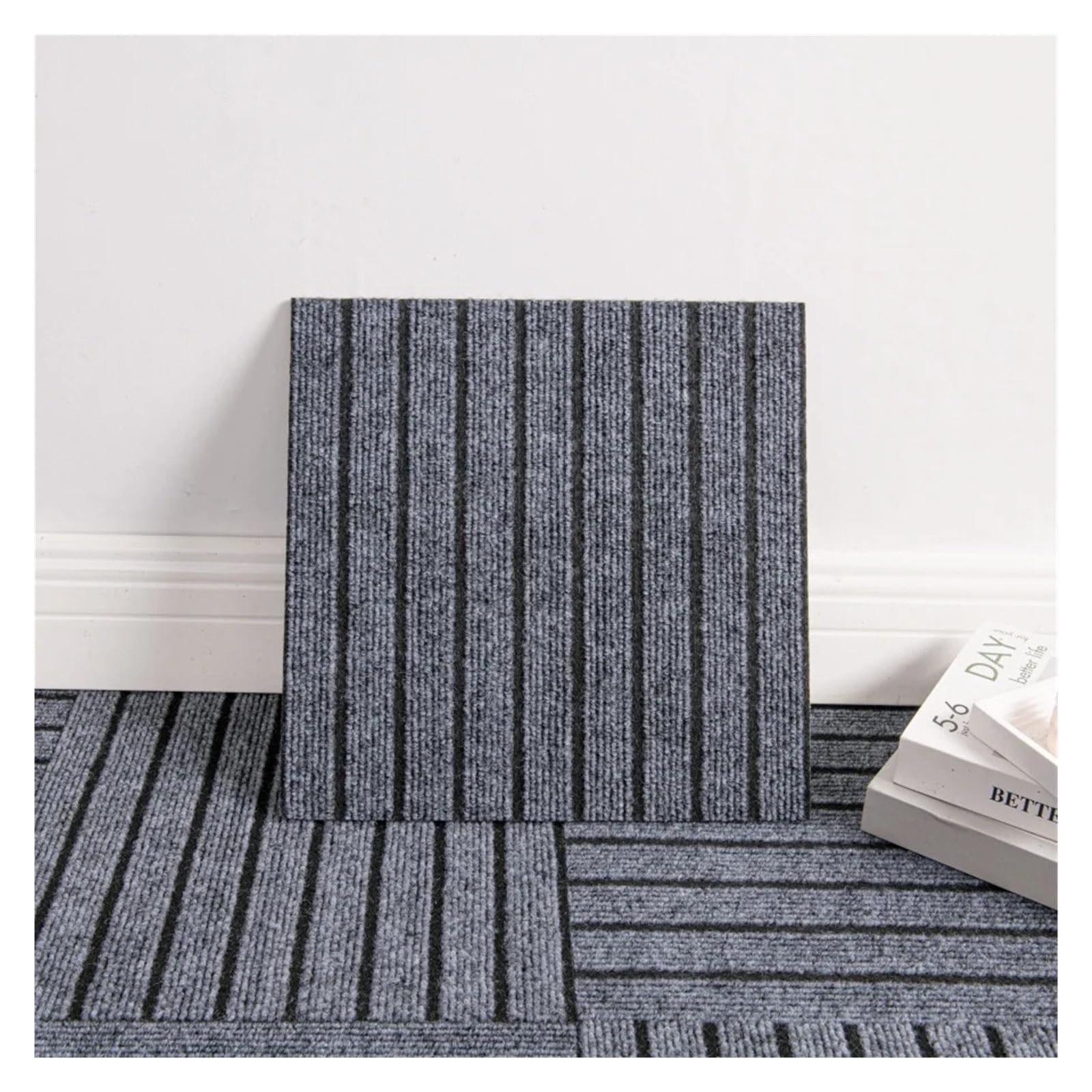 Dalles de moquette autocollantes, Dalles de moquette autocollantes à décoller et coller multicolores 30x30 cm 10/20 pièces(Green,30x30-20pcs)