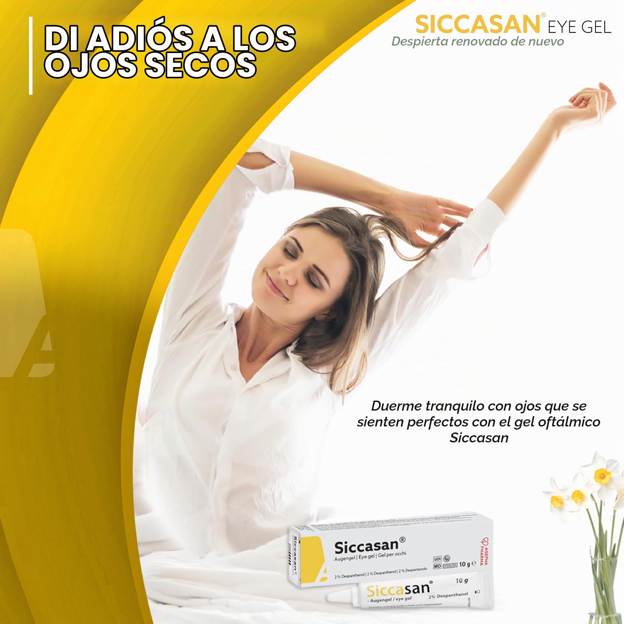 Gel con Carbómero y Dexpantenol para los Ojos | Lágrimas Artificiales Lubricantes | Ayuda con los Ojos Secos | Alivio para los Ojos Irritados