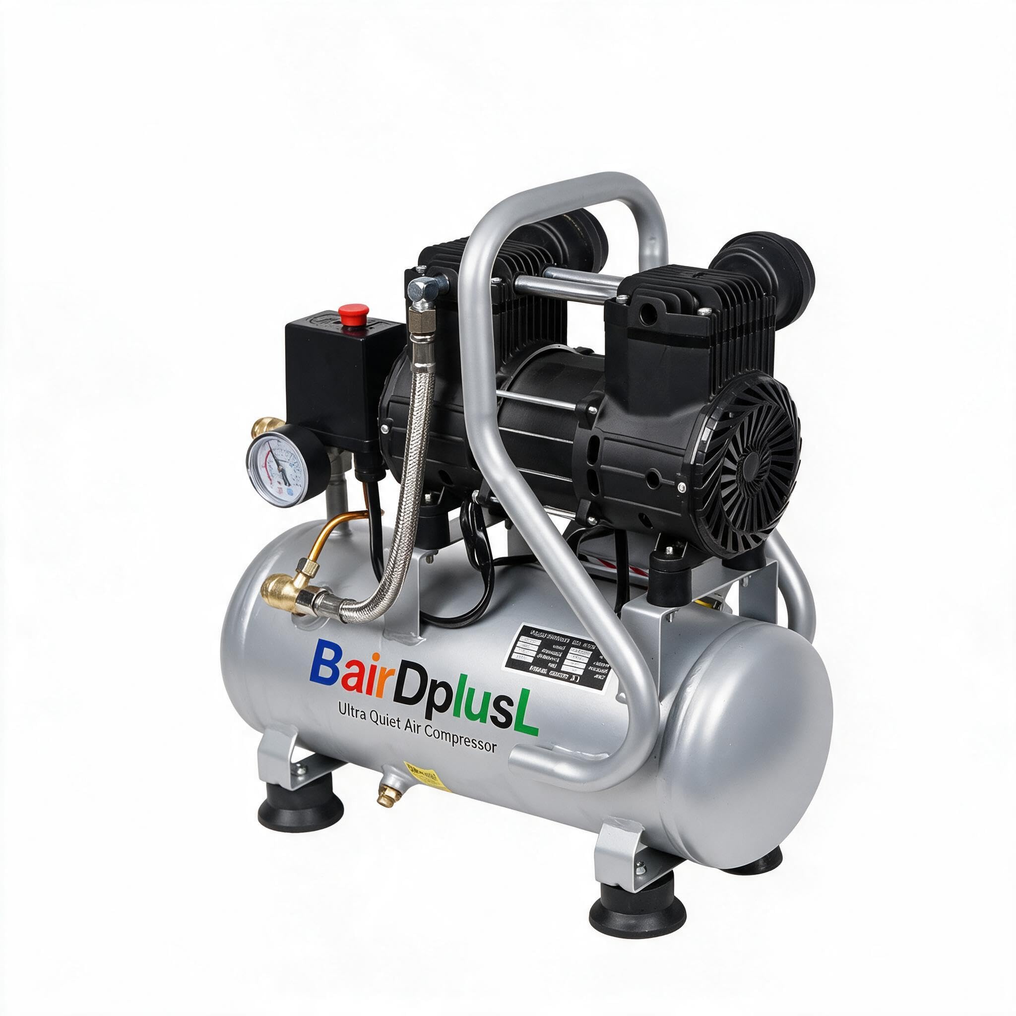3.2 Gallon Ultra Quiet Air Compressor, MAX 115PSI,70dB,110V/60Hz