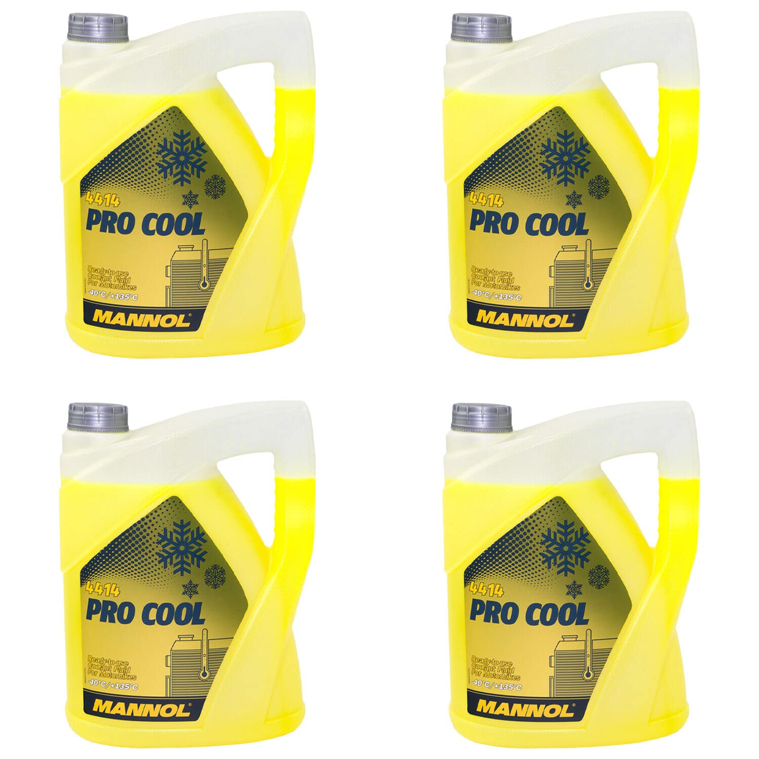 Kühlerfrostschutz Kühlmittel Fertiggemisch MANNOL Pro Cool 4 X 5 Liter