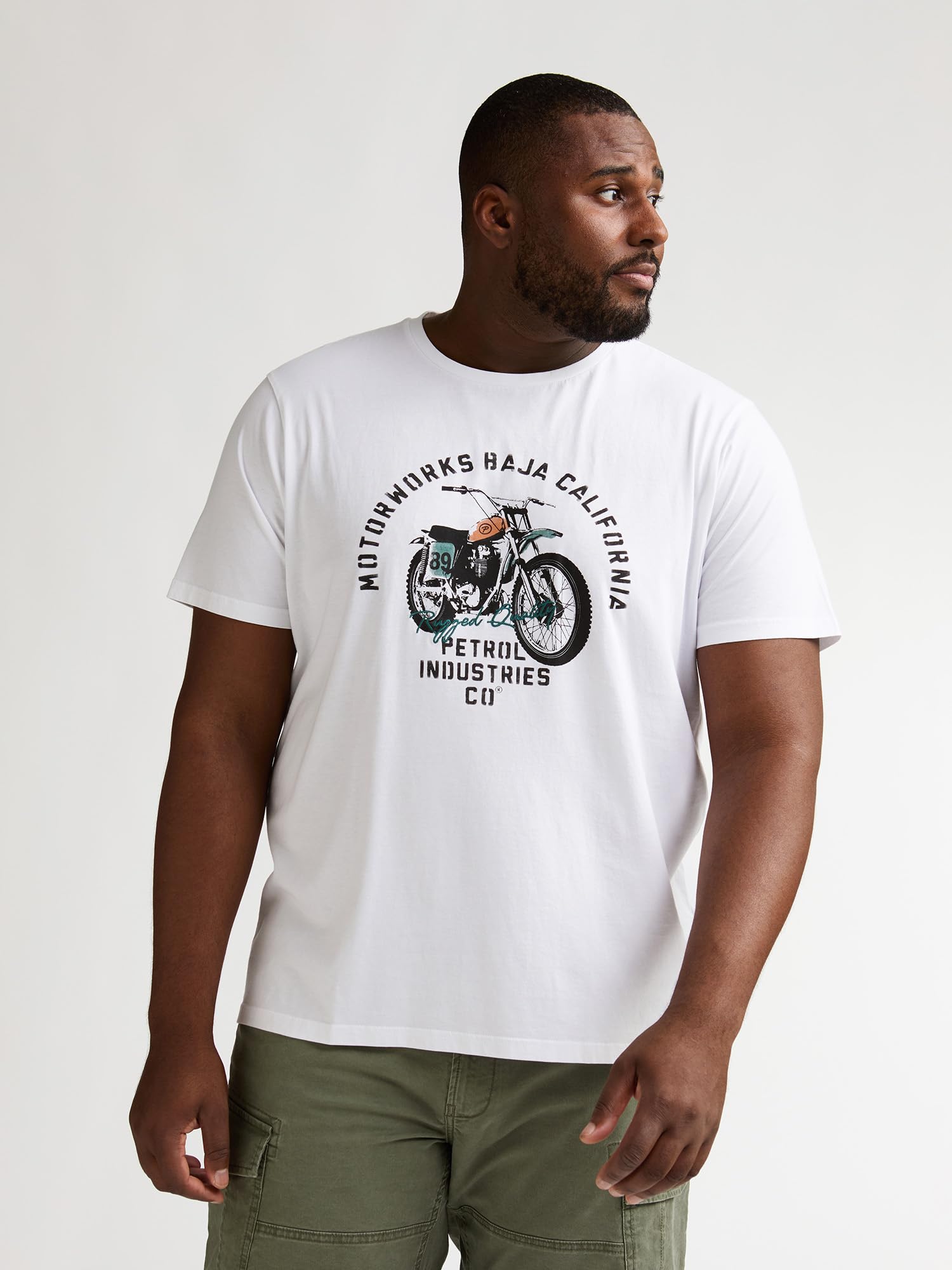 Petrol Men T-Shirt SS Classic Print Tee SS Uomo