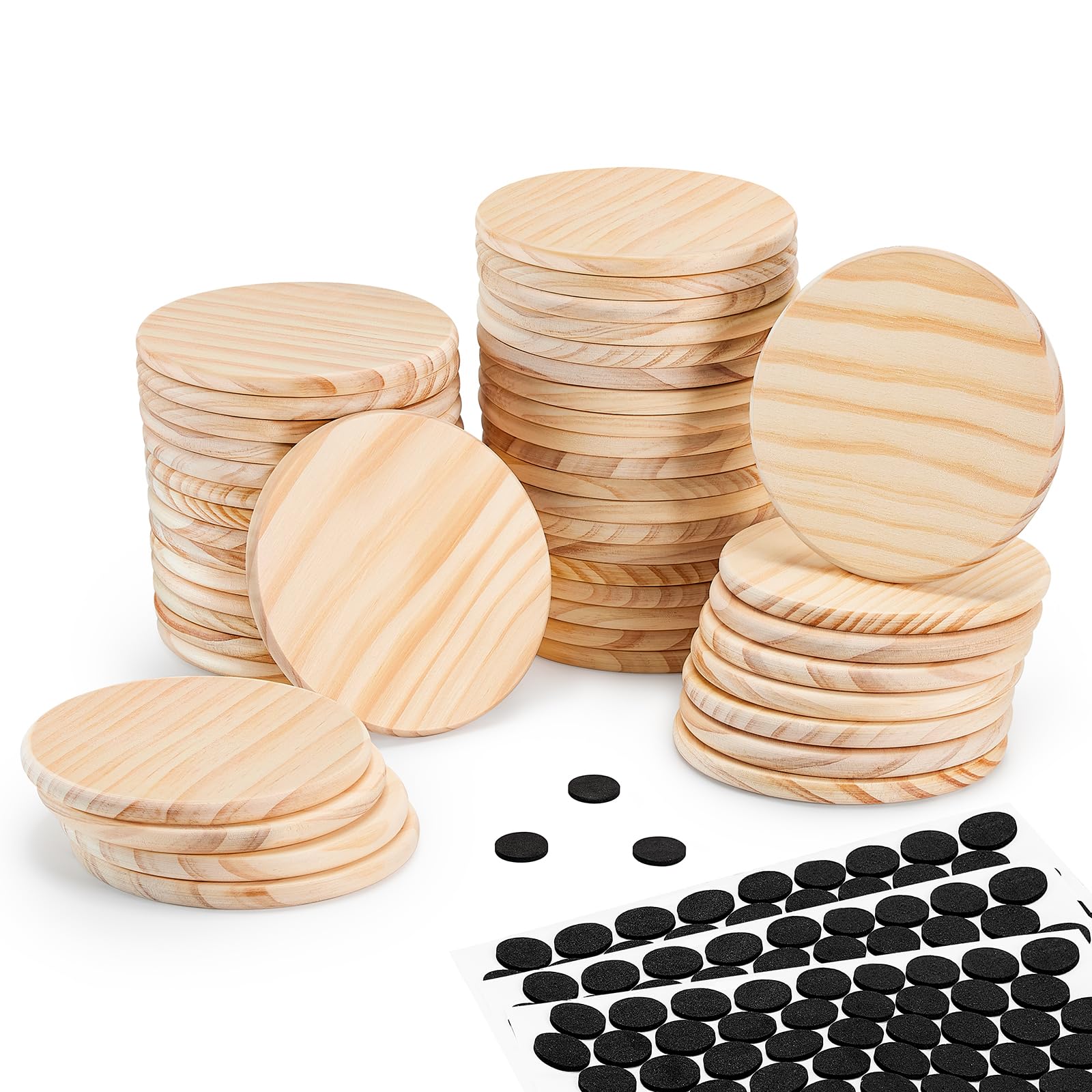 Yangbaga Wood Coasters 46pk