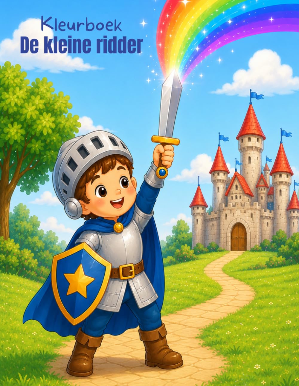 Kleurboek de kleine ridder: Kleurboek voor peuters en kleuters (2–6 jaar)