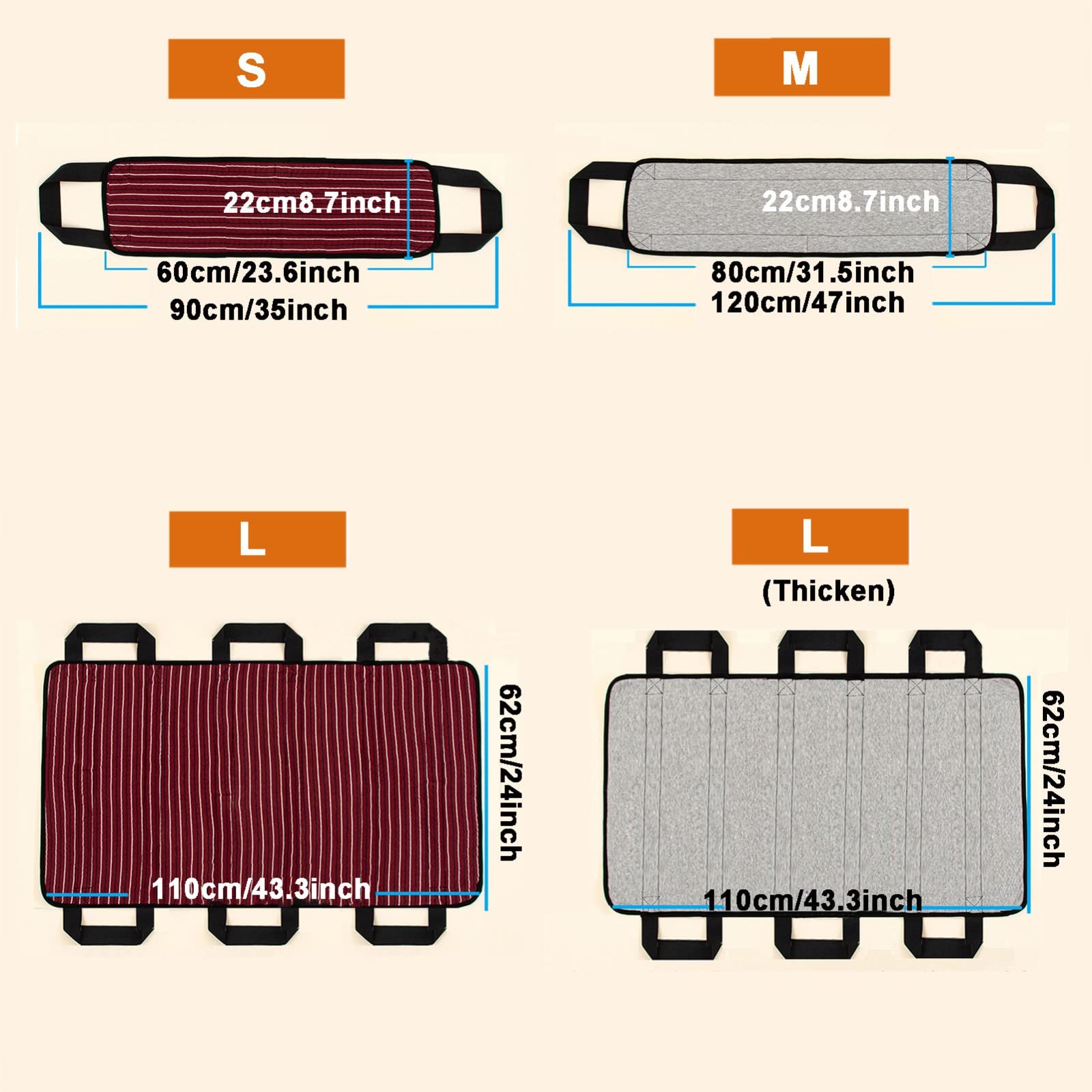 Cinturón de Transferencia con Asas, Cinturón de elevación de Silla de Ruedas, Cinturón Ayuda de Transferencia,Cinturones de Transferencia para Levantar Personas Mayores,Seguridad de enfermería