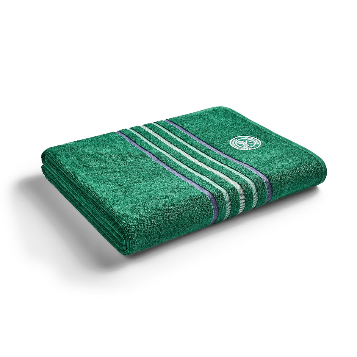 Wimbledon Spectator Towel | Compact Picnic Towel | Quick Dry | 180cm x 180cm | Official Tennis Championships Merchandise | Classic Colours | Green