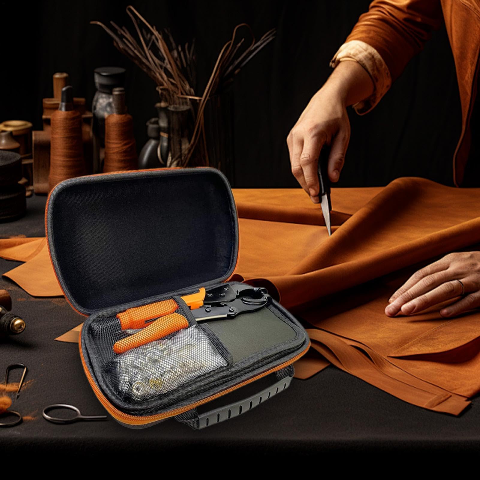 Kit Reparación Lonas Alicates Presión Kit botones presión con bolsa | resistente, sólido y de larga duración Para costura y reparación de ropa, cuero, bricolaje, botones de vaqueros, manu