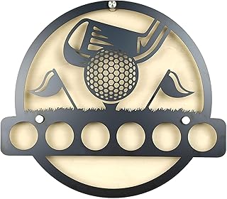 Badiman ゴルフボールディスプレイホルダーゴルフメタルシルエットゴルフボール壁装飾