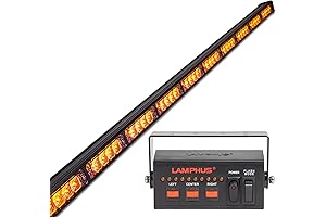 SolarBlast 47" 40W Amber LED Traffic Advisor Light Bar: Enhance Road Safety