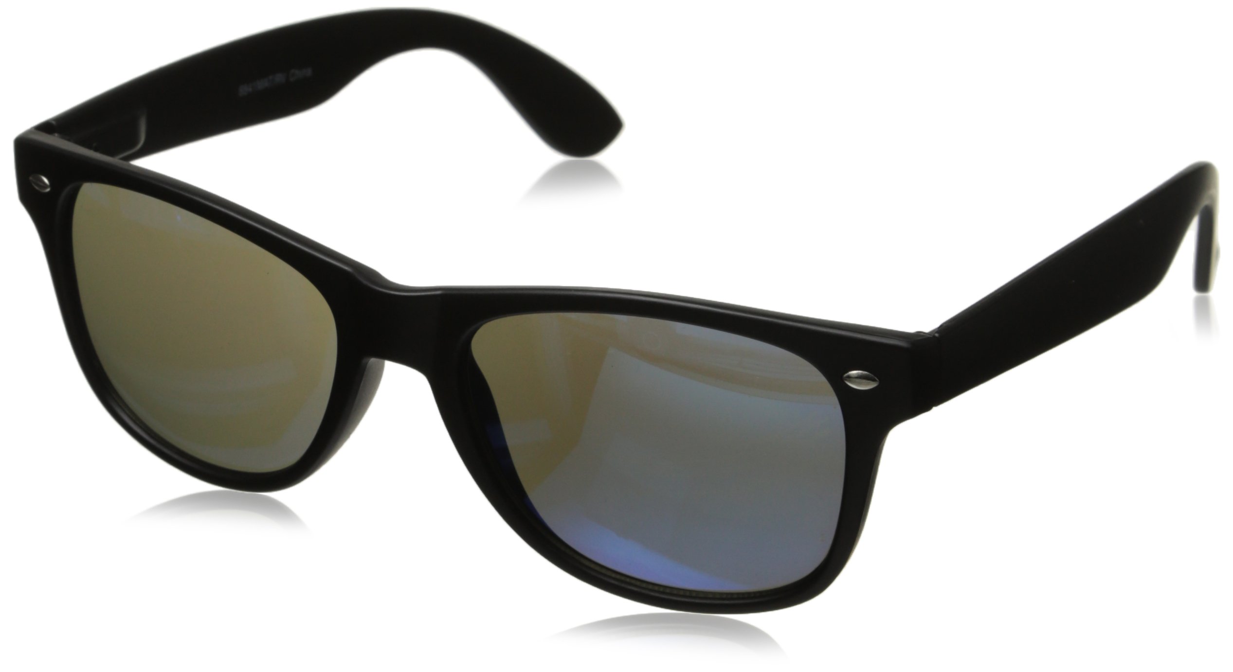 Retro Style Sunglasses Classic 80's Vintage Design (Matte Black (Non Glossy F...-image-20