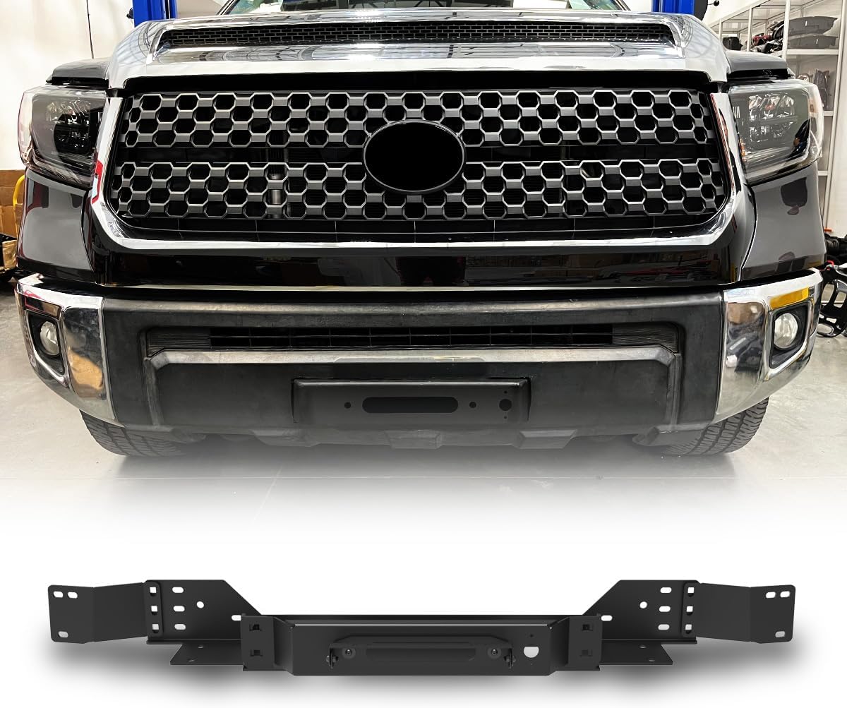 Front Bumper Winch Plate for Toyota Tundra 2014 2015 2016 2017 2018 2019 2020 2021