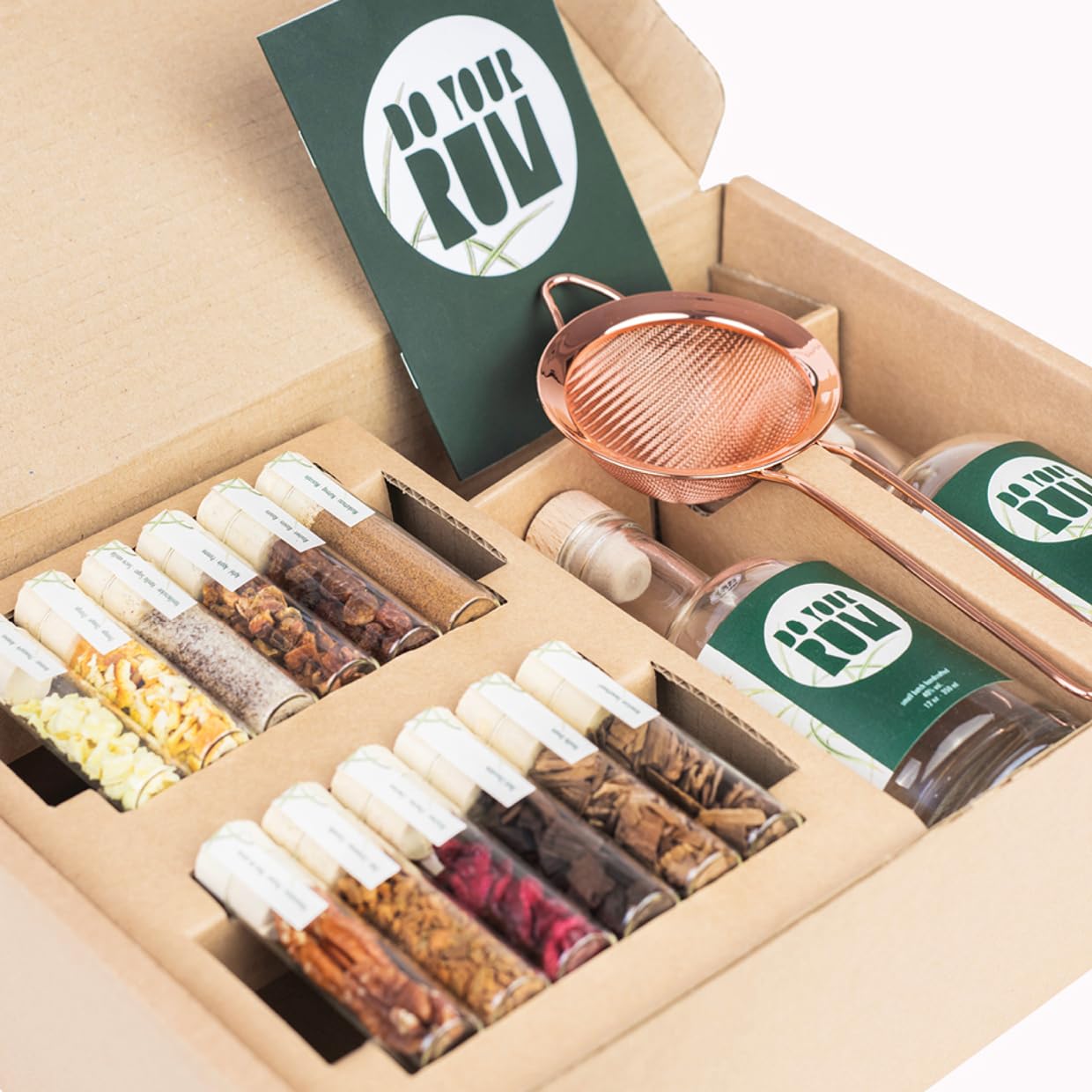 DO YOUR RUM | Rum Baukasten | Rum zum Selbermachen mit 12 Zutaten, Flaschen & Rezepten | Geschenk für Rum-Liebhaber | DIY Geschenkset für Sie & Ihn | Tolles Geschenk für Vatertag, Geburtstag, Hochzeit