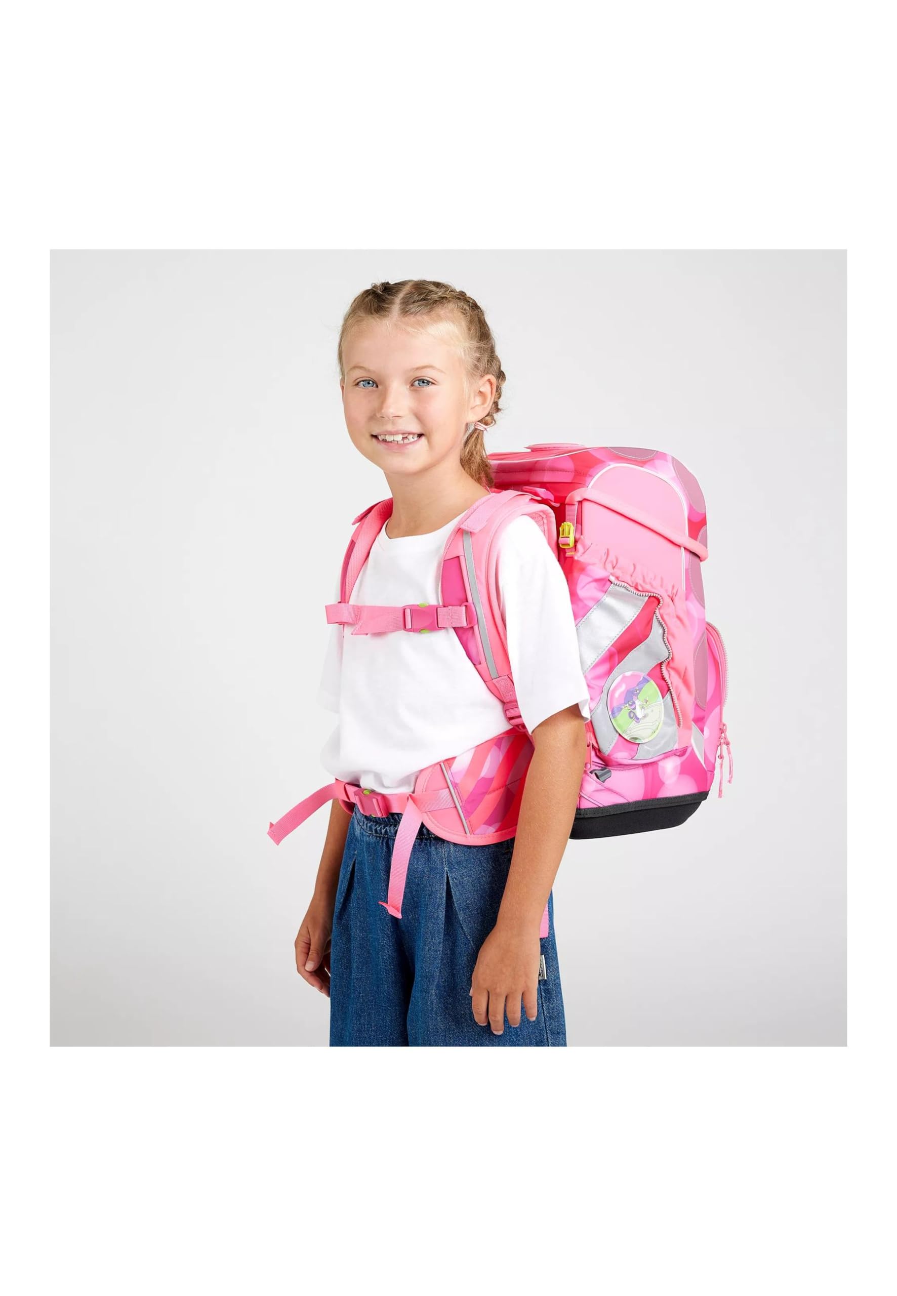 ergobag cubo Set ergonomischer Schulrucksack Klassisch 5-teilig 1. Klasse Grundschule, Mehrfarbig (Mehrfarbig), Einheitsgröße