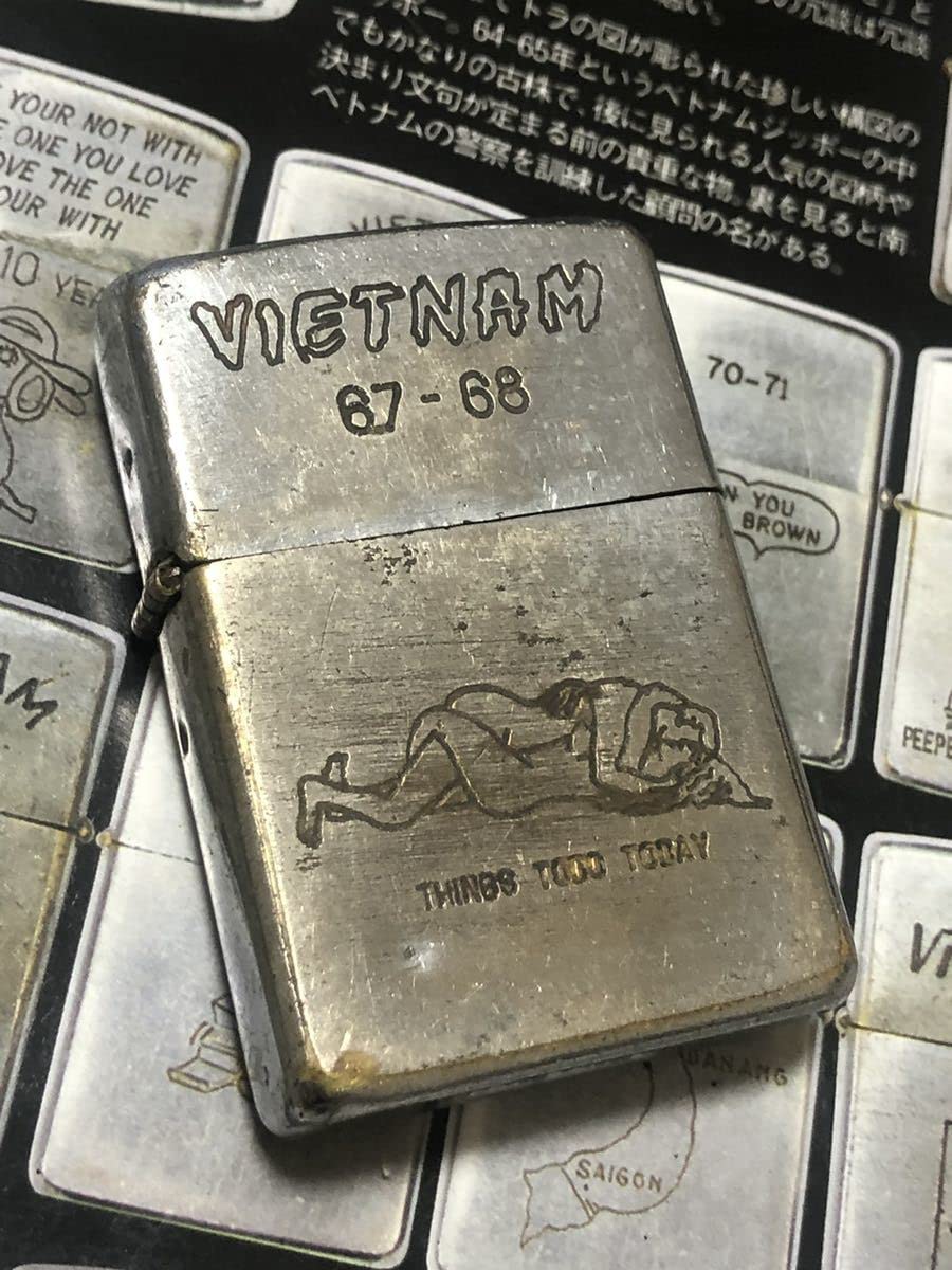 Amazon.co.jp: ベトナムZIPPO本物 1967年製ベトナムジッポー「ヌード 