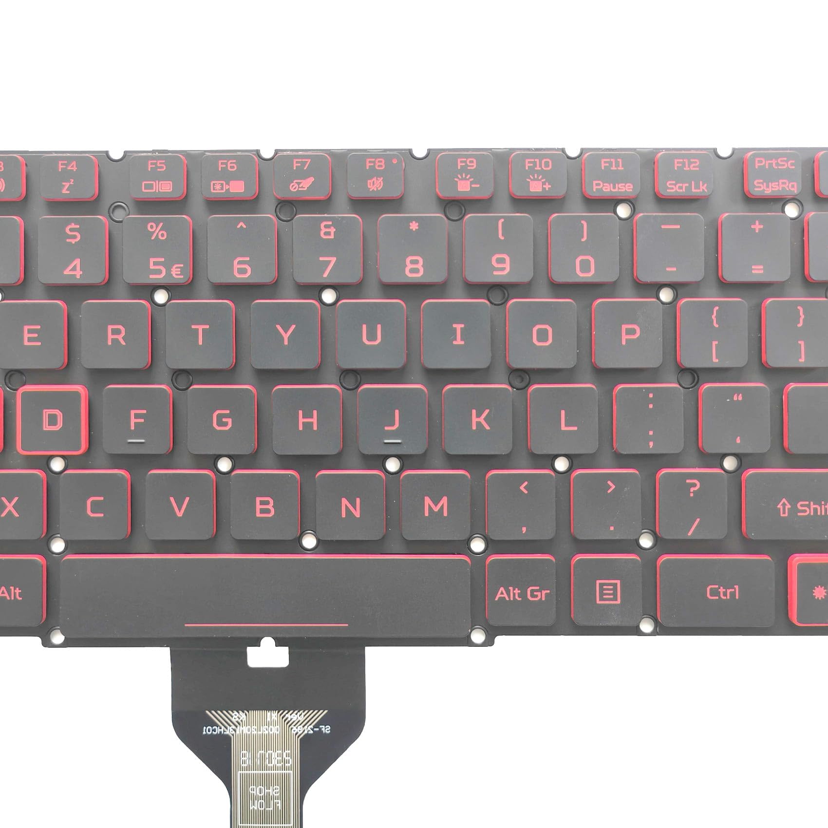 Amazon | WWGTMC レッドバックライトキーボード Acer Nitro 5 AN515-45