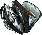 KROSER Sac pour Ordinateur Portable 15,6 po Sacoche pour Ordinateur Portable Sac Messager Résistant à l'Eau avec Poches RFID pour Affaires/Collège/Femmes/Hommes - Noir/Bleu