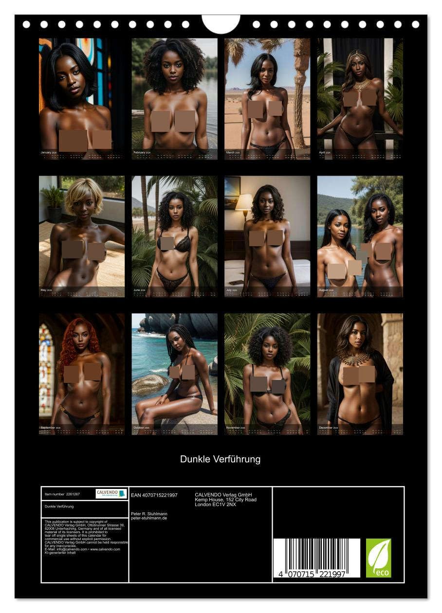 Dark seduction UK-Version (Wall Calendar 2026 DIN A4 Portrait), CALVENDO 12 Month Wall Calendar โ image 1