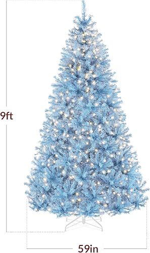 Miniatura 163 de Best Choice Products Árbol de Navidad negro preiluminado de 7.5 pies, decoración navideña completamente artificial para el hogar, oficina