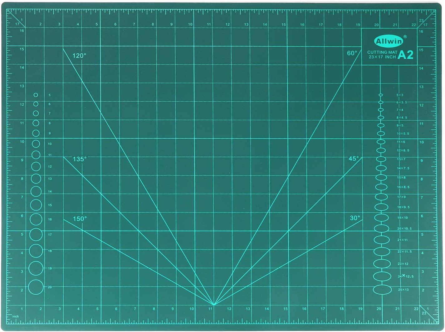 A2 Cutting Mat Self Healing Cutting Mat Professional Non Slip Mat Multi Layer Printed Grid Lines Board for Craft Art Design (60 x 45 cm)