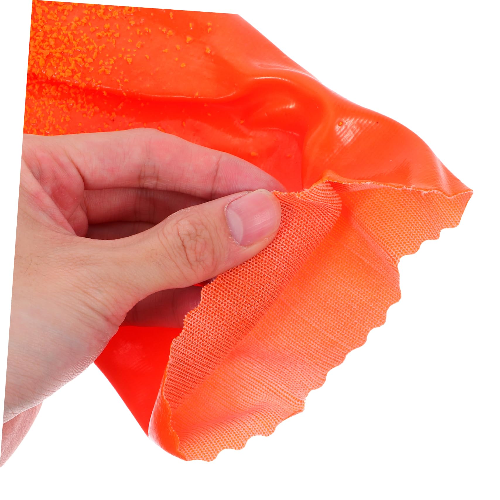 Tofficu 6 Pares de Guantes Largos Impermeables de Goma para Limpieza de Desagües y Fontanería, Resistentes Abrasión, Antideslizantes para Uso Industrial y Doméstico