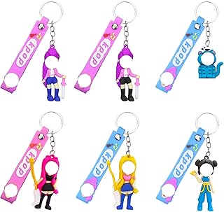 Comprar MLPKOI Juego de 6 Llaveros de Anime para Fans, Kp0p Dem-on Hu-nters Anime Colgante Llavero, Regalos para Fans, llavero Idea de Regalo Perfecta para Amantes del Cine y Series, Movies Fans