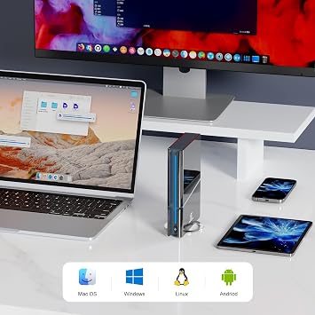 BX100 24TB USB 3.2 Gen 2 USB-C External Hard Drive for Windows or MacOS Desktop PC/Laptop