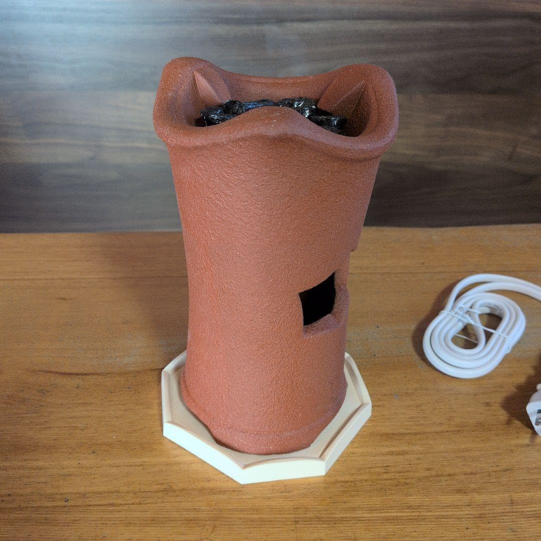 Amazon | 朱泥 電気涼炉 煎茶風炉 電熱器 煎茶道具 茶道具 炭型