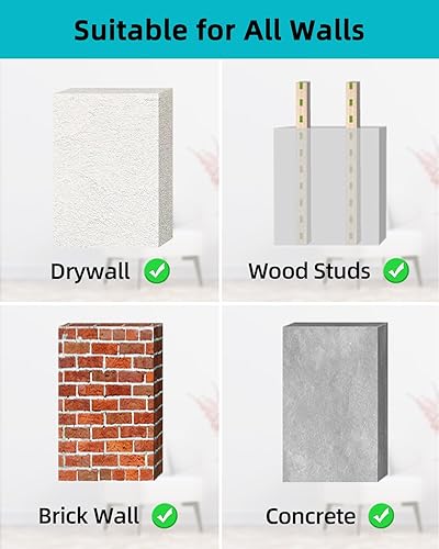 Miniatura 7 de Soporte de pared universal para barra de sonido, ajustable para Samsung, Sony, Bose, LG, Vizio, Sonos y más  Diseño de hierro resistente que soporta