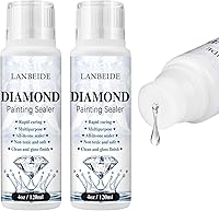 Vista 1 de LANBEIDE Paquete de 2 Sellador para Pintura de Diamantes 240ML, Sellador de Pegamento para Arte de Pintura de Diamantes 5D Efecto de Retención