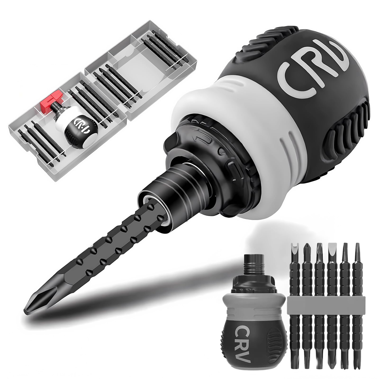 26 in 1 Ratchet Screwdriver Set, Multi-Bit Switchable Screwdriver Shape Portable Tool Kit for Home and DIY Repairs