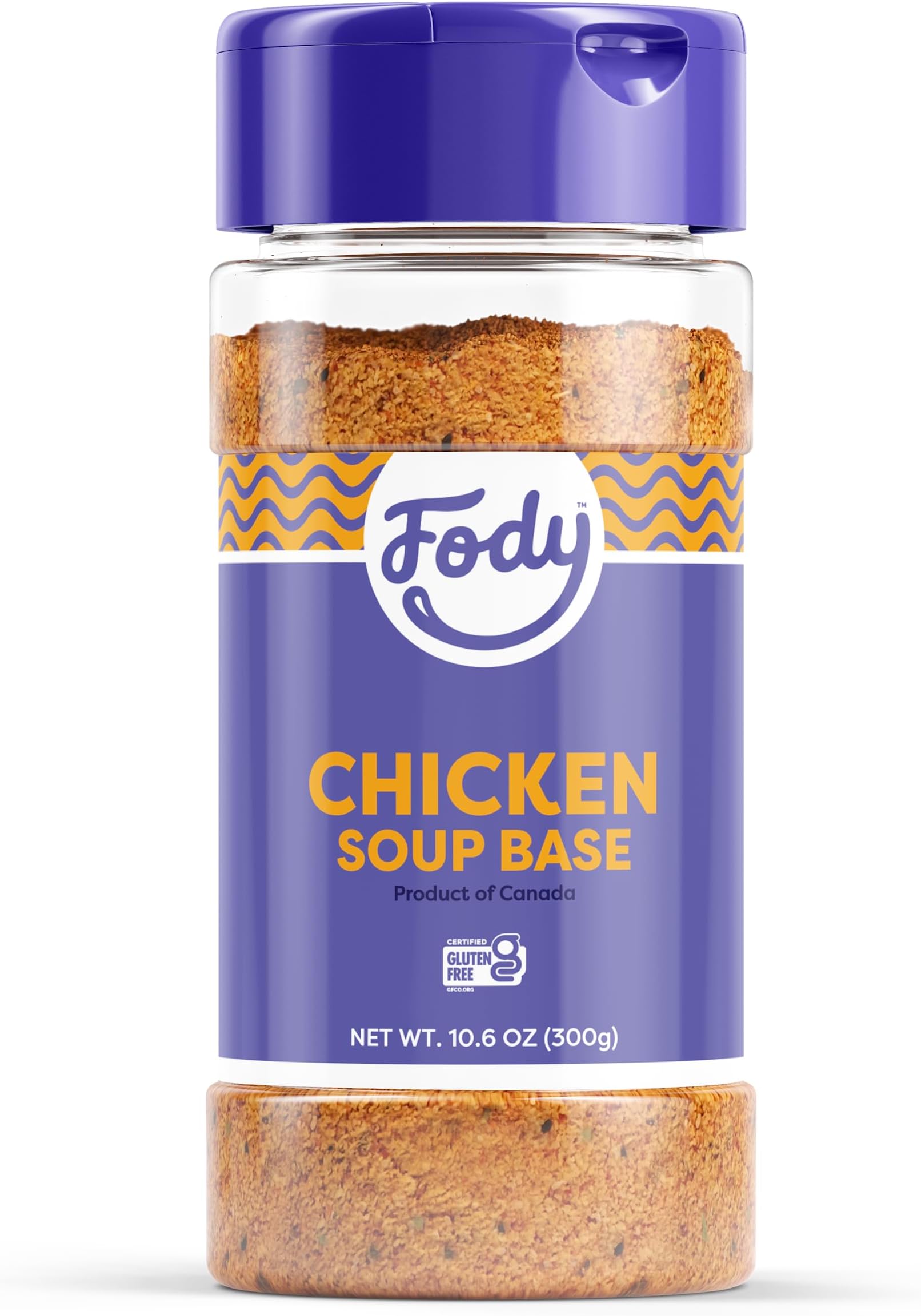 Fody Foods Chicken Soup Base & Seasoning, 10.6 Oz, Ready to Use, Garlic and Onion Free, Low FODMAP Certified, Gut & IBS Friendly, Non-GMO, Gluten Free