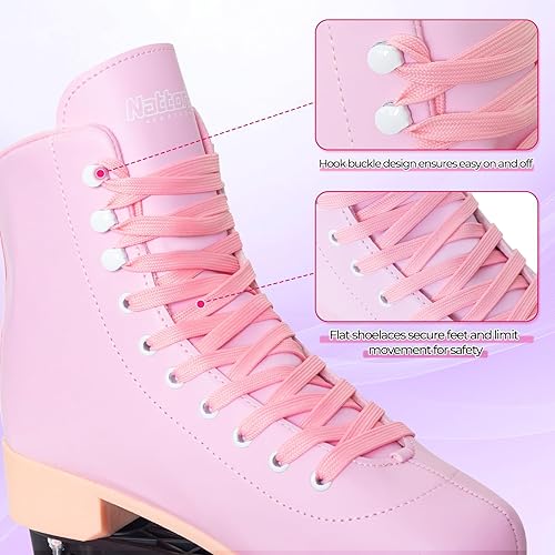 Miniatura 9 de Nattork Patines de ruedas para mujeres, diversión al aire libre, patines de moda para hombres, niñas y niños, rosa, morado, azul, verde azulado