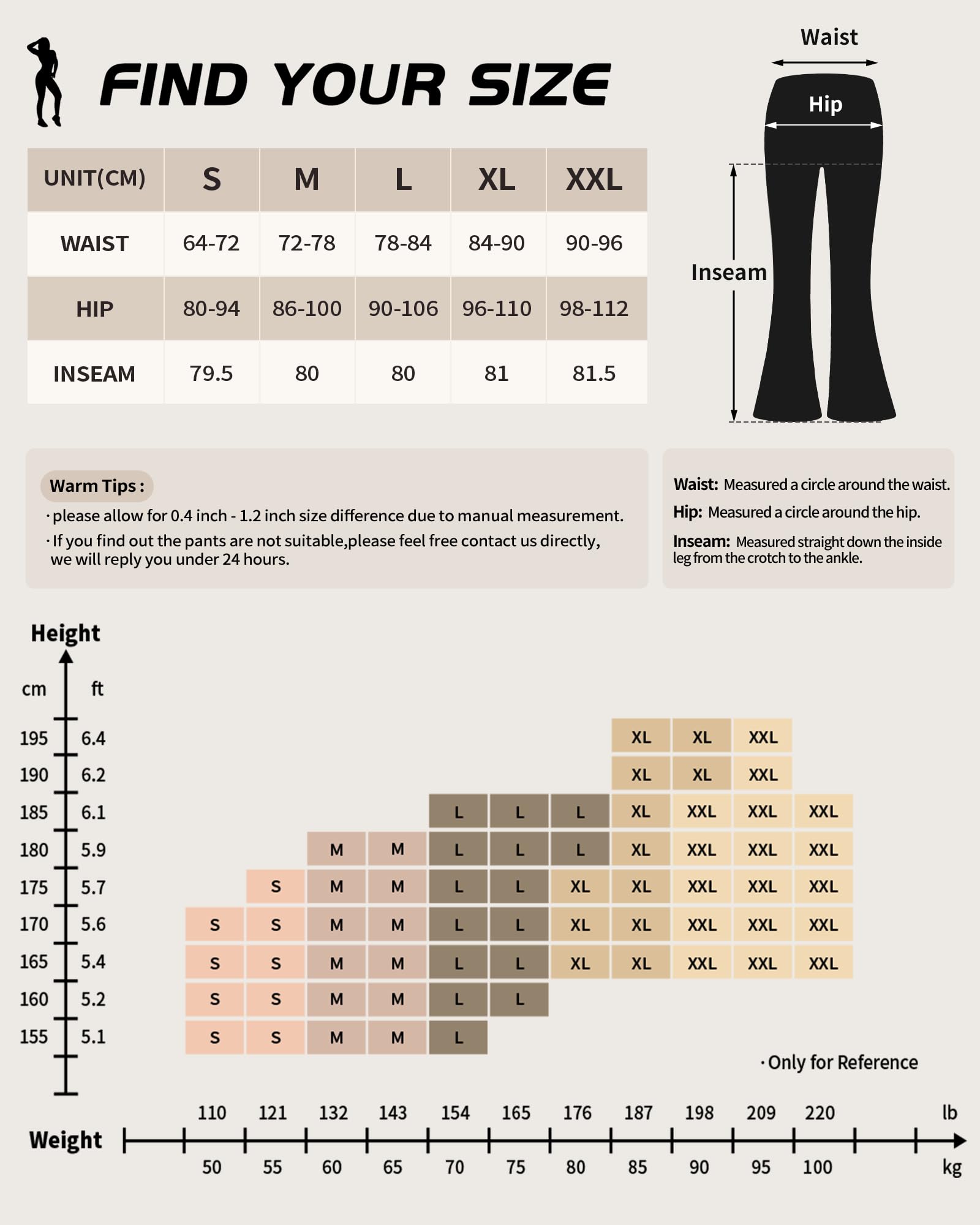 CAMBIVO Pantalones Yoga Mujer Bootcut con 4 Bolsillos, Pantalones Acampanados Elasticos Comodo, Yoga Pants Control de Barriga para Pilates, Gym, Deportiva, Fitness, Casual, Trabajo