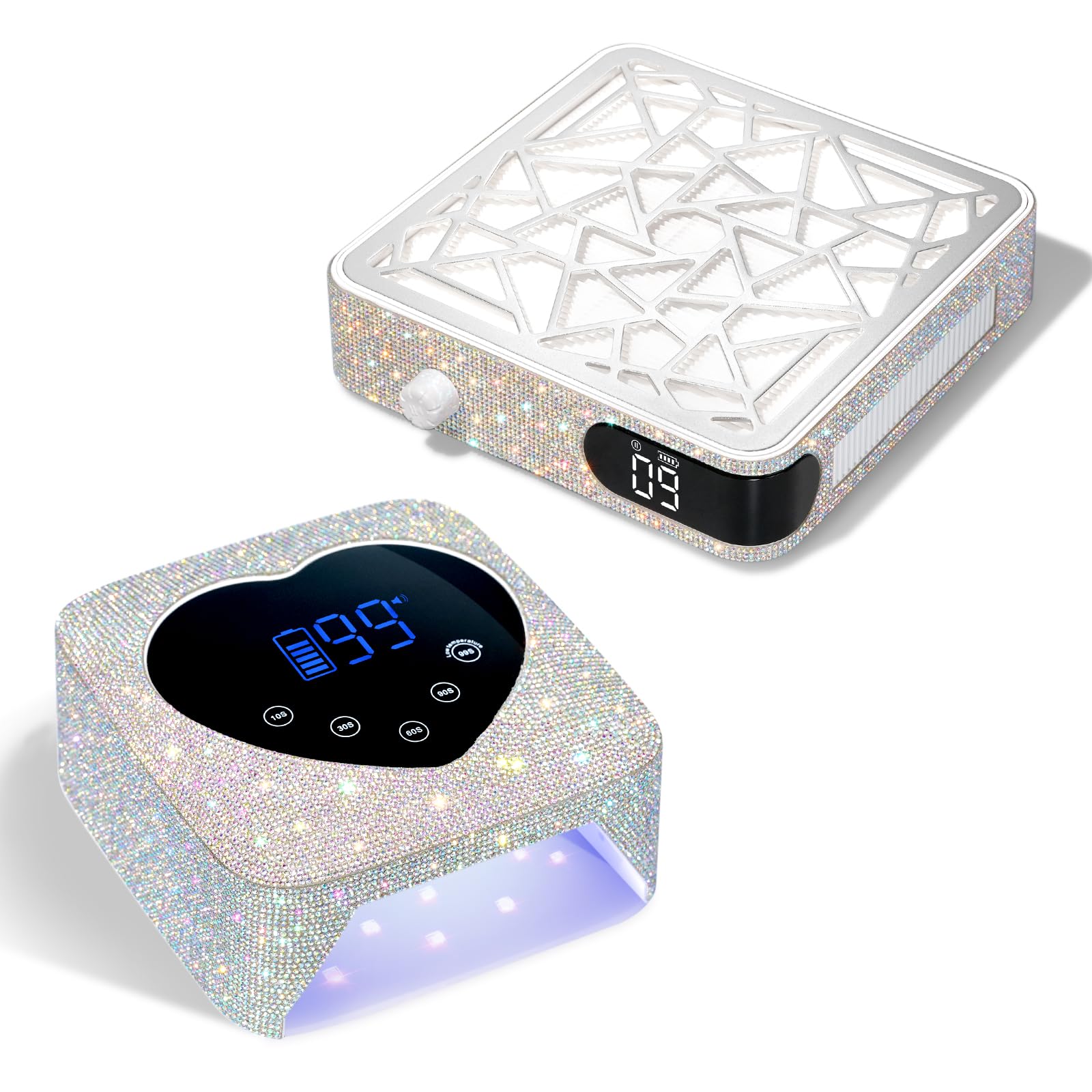 Amazon.com: CHRISTINE SHELLY Rechargeable Sparkly Nail Lamp