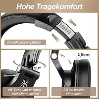 OneOdio Bluetooth fejhallgató, vezetékes és vezeték nélküli DJ stúdió fejhallgató 7