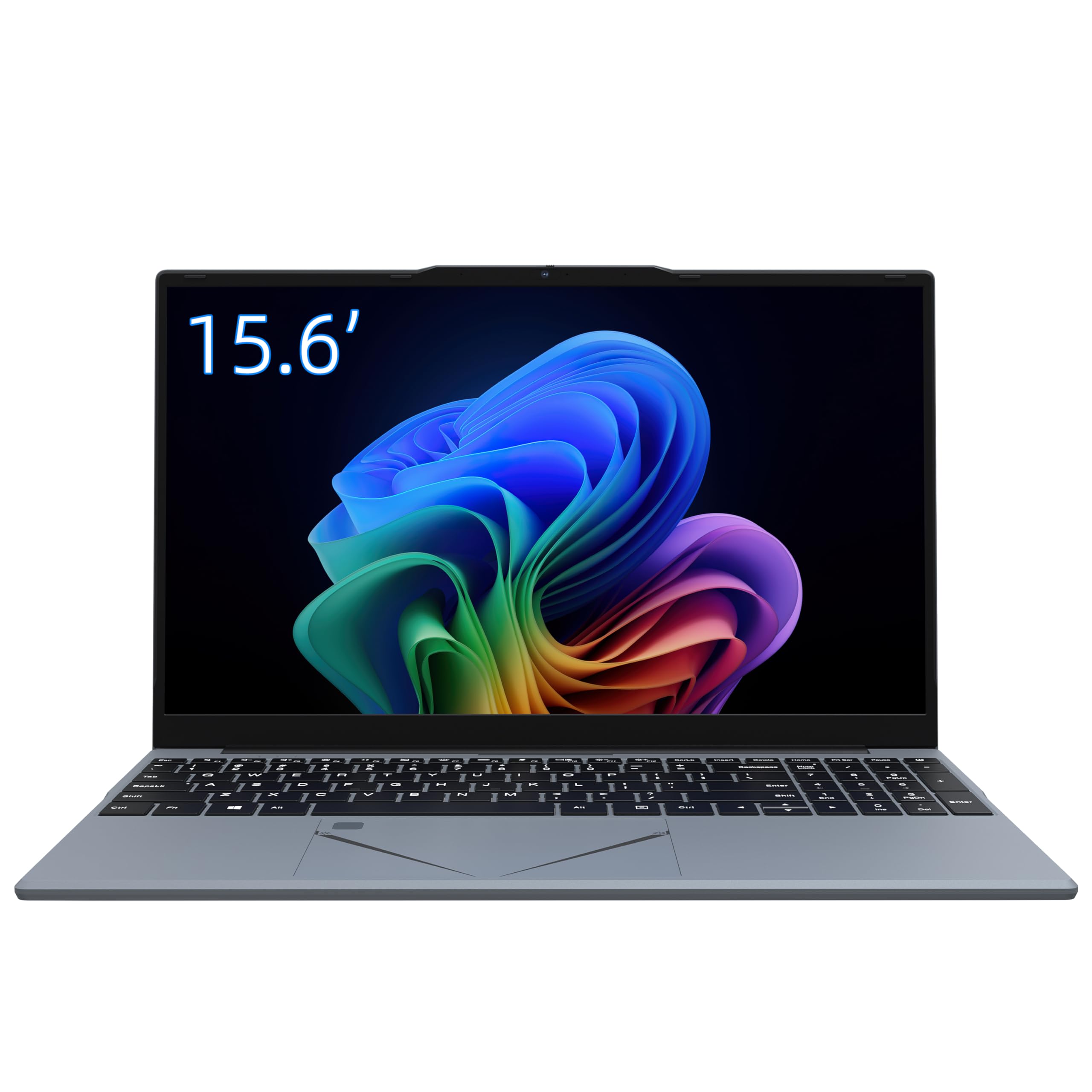 Amita PC Portable 15,6" FHD, Ryzen 5 3500U (Jusqu’à 3,7 GHz), Quad-Core, 16 Go RAM, SSD Ordinateur Portable Léger avec Touchpad Innovant & Webcam avec Interrupteur de Confidentialité, (450, Go)