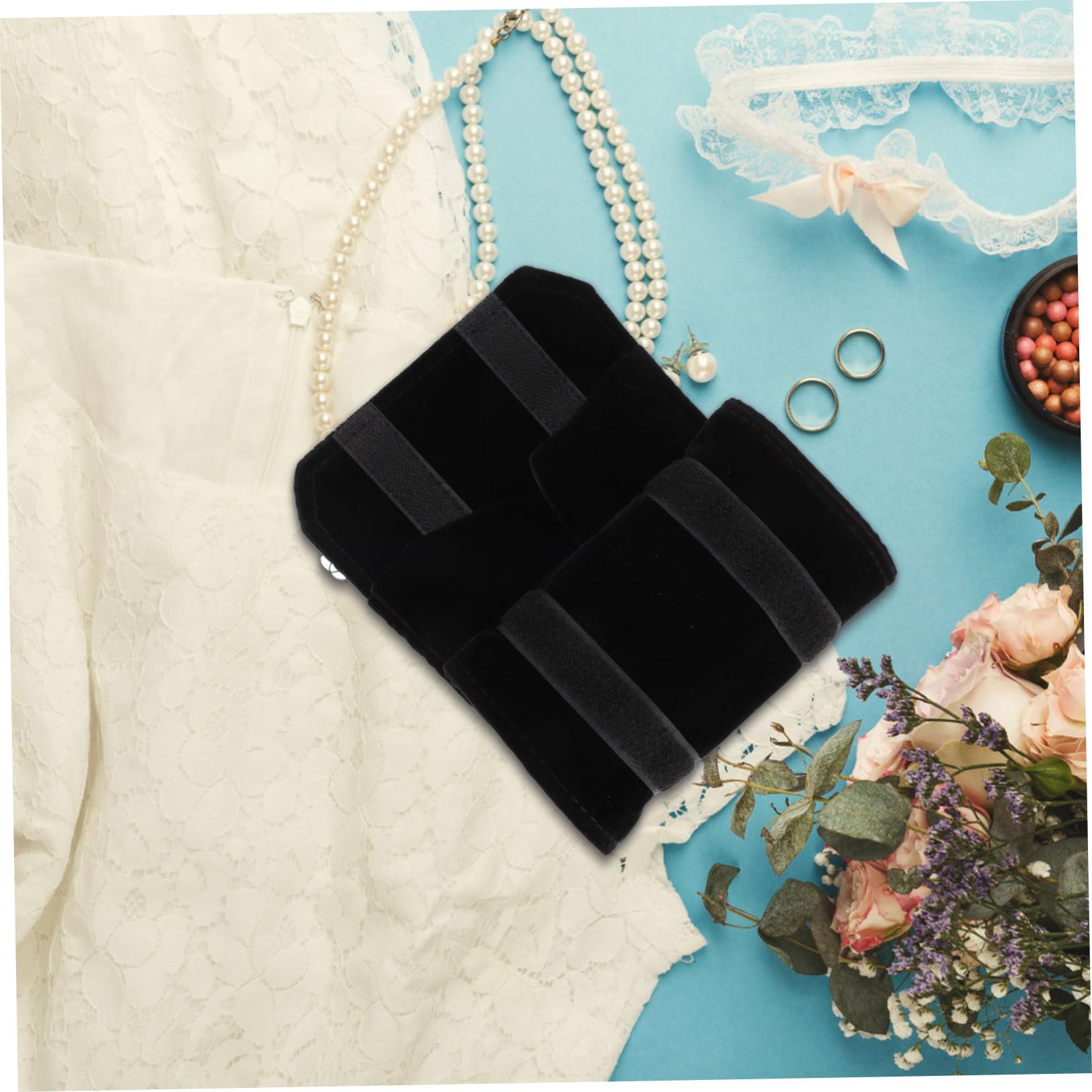 MAGICLULU 3pezzi Borsa Porta Gioielli Da Viaggio Organizer Portatile Per Anelli e Accessori Per Casa e Viaggi Per Donne e Famiglie