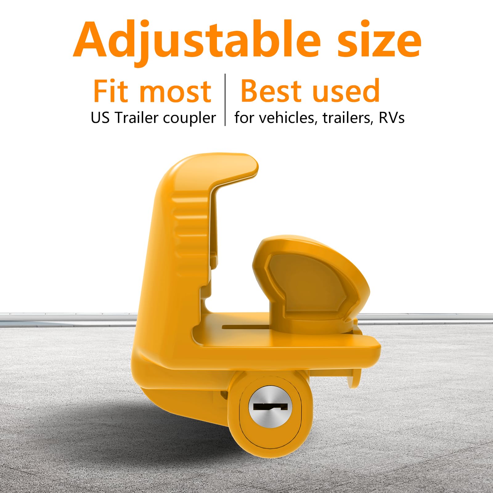 Funmit Trailer Hitch Lock Set – Includes Universal Ball Lock, Hitch Pin Locks, Coupler Lock | All Use 2 Keys - View #11