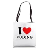 I Love Coding Funny Programmer Coding Lover Tote Bag