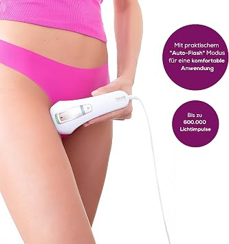 Beurer IPL Pure Skin Pro Kompaktgerät dauerhafte Haarentfernung mit Auto-Flash Modus klinisch getestet