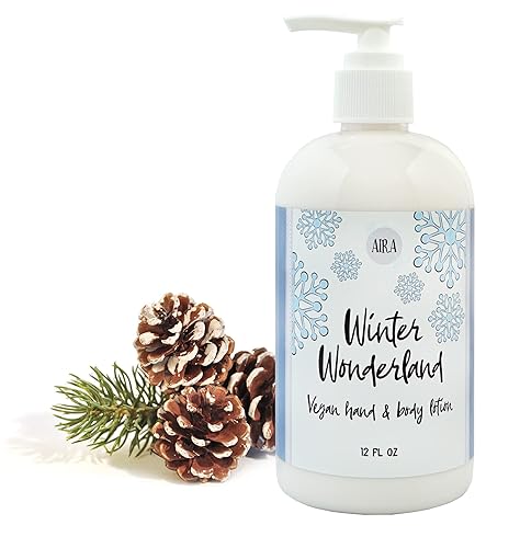 Aira Loción hidratante para manos totalmente natural, loción vegana de manos para hombres y mujeres, cuidado de la piel de lujo para baño, regalo de